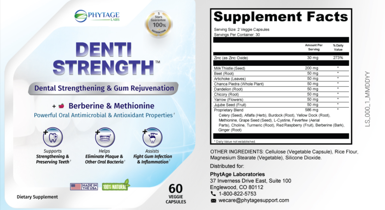 Denti Strenght Supplement Facts