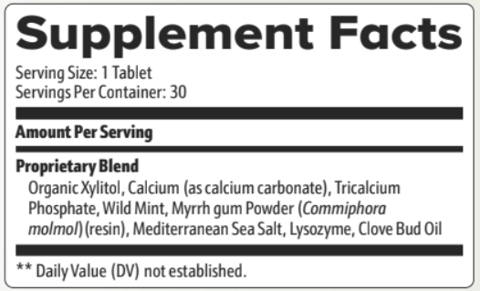 PowerBite Supplement Facts